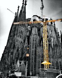 Low angle view of construction site