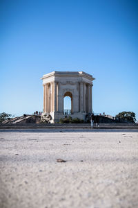 View of historical building against blue sky