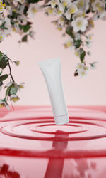 Close-up of white flower vase on table