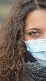 Close-up portrait of a beautiful young woman