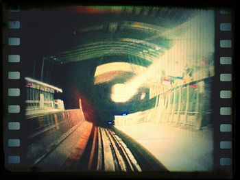View of subway tunnel