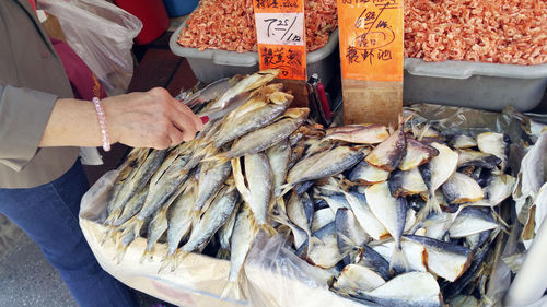 Variety of food for sale