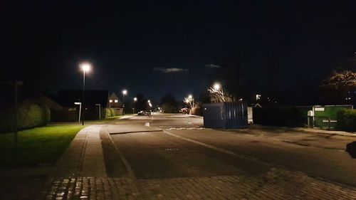 Illuminated city at night