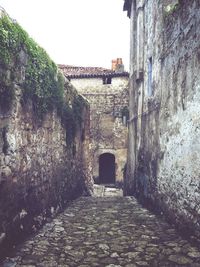 View of old ruin building