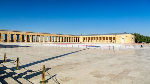 Built structure against clear blue sky