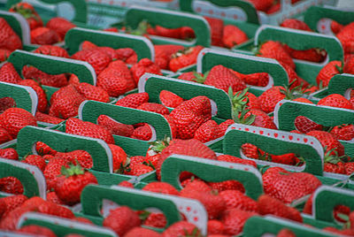 Full frame shot of strawberries