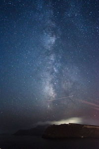 Low angle view of stars in sky