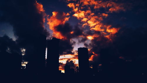 Low angle view of cloudy sky