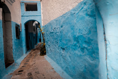 Narrow alley amidst buildings