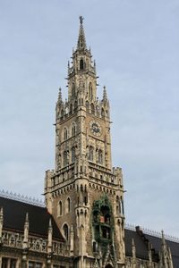 Low angle view of historic church against sky