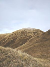 Scenic view of desert against sky