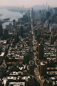 New york from aerial view