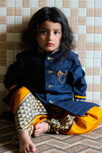 Indian kid with traditional outfit