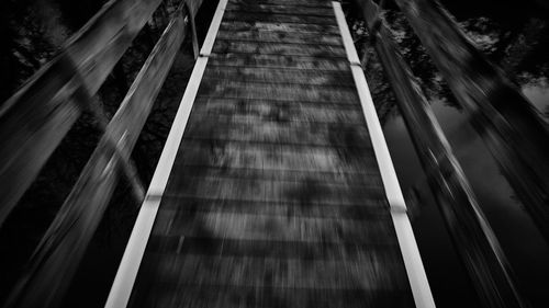 Close-up of railroad track