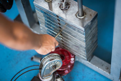 Man working in factory