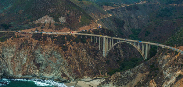 Bridge over mountain