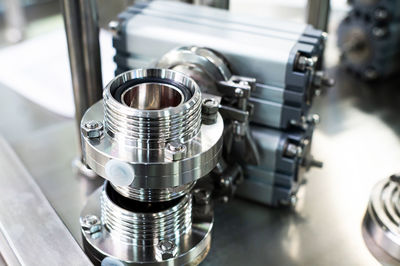 Close-up of machine part