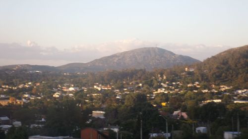 High angle view of cityscape