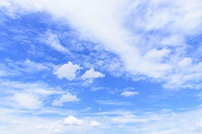 Low angle view of clouds in sky