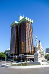 Low angle view of building against sky