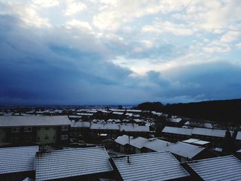 Panoramic view of roof against sky