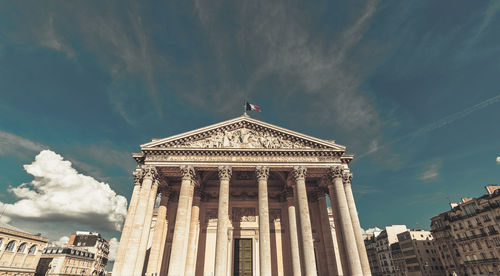 Low angle view of building against sky