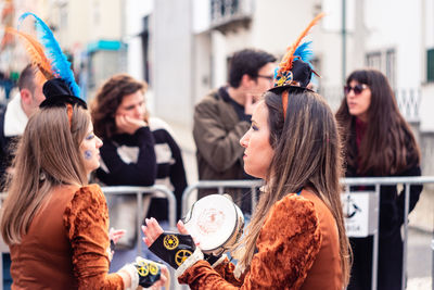 People enjoying music outdoors