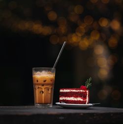 Close-up of drink on table