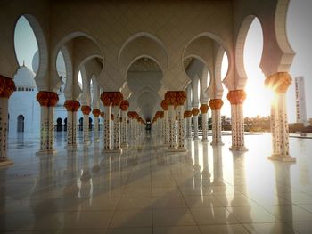 View of architectural columns