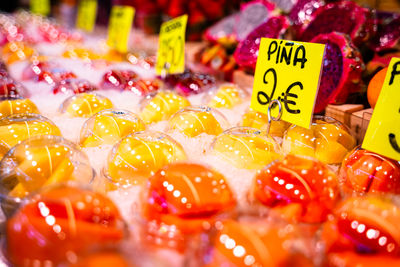 Full frame shot of colorful candies