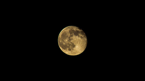 Low angle view of moon in sky