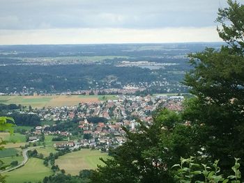 Aerial view of city