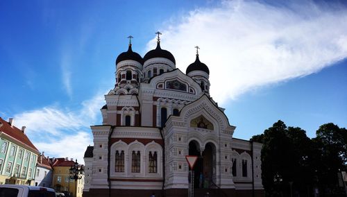 Low angle view of church