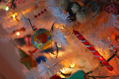 Close-up of christmas decorations