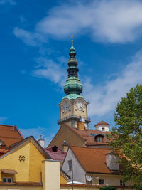 Low angle view of buildings against sky