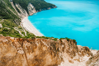 Rock formations in sea