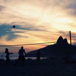 Tourists on beach