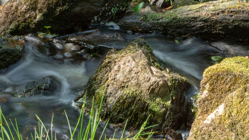 Stream flowing through rocks