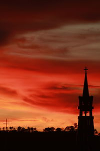 Low angle view of sky at sunset