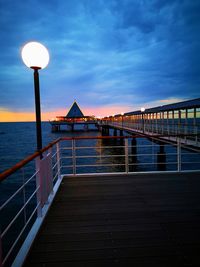 View of bridge over sea against sky