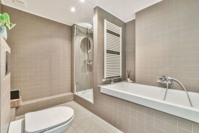 Interior of modern bathroom