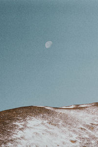 Scenic view of land against sky