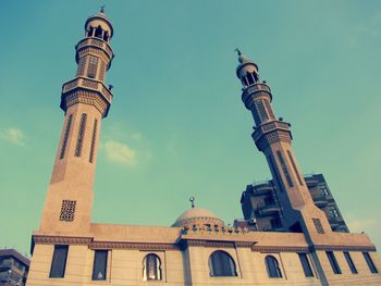 Low angle view of building against sky