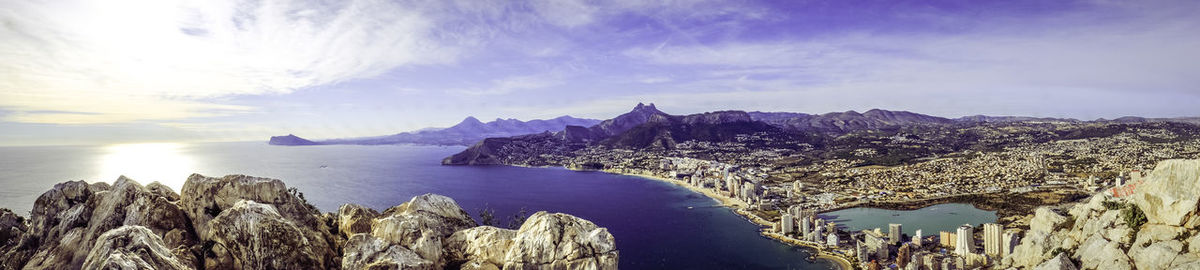 Panoramic view of sea against sky