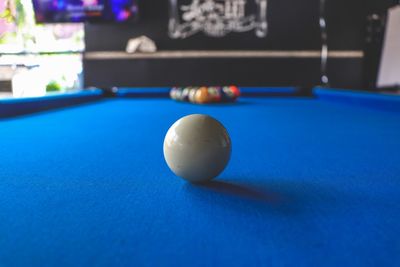 Close-up of ball on table