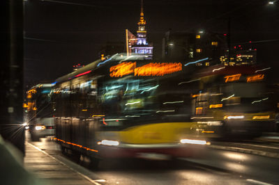 City street at night