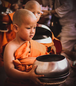 Boy looking at camera