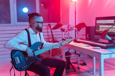 Man playing guitar