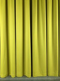 Full frame shot of yellow curtain