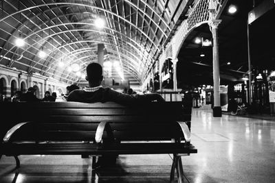 People at subway station